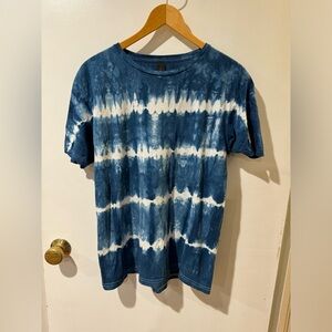 Indigo died Tie Dye t-shirt Unisex M